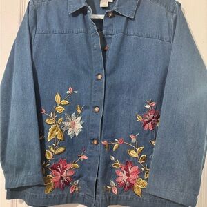 Coldwater Creek Blue Cotton denim Jacket Small